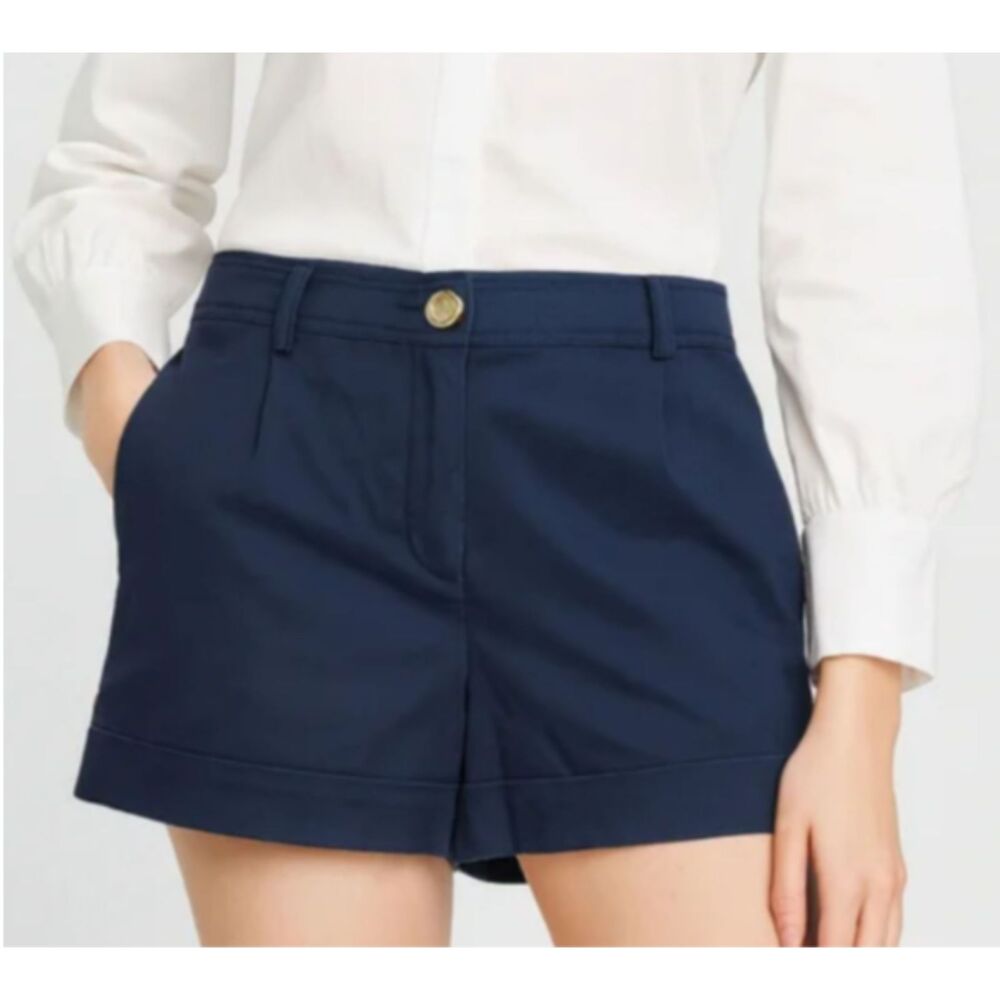 Kate Spade Navy Cotton Shorts Size 0